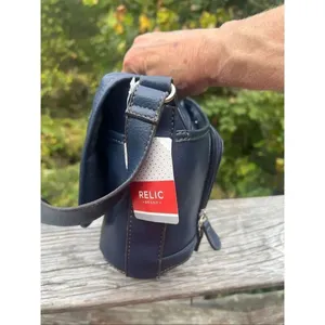 Relic Navy Grained Shoulder Bag NWT thumbnail 5