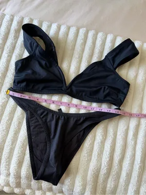 NWOT SKIMS Black Two-Piece Bikini Set thumbnail 10
