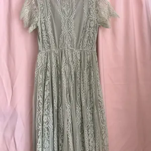 Merokeety Green Flutter Sleeve Sundress for Wedding Guest thumbnail 6