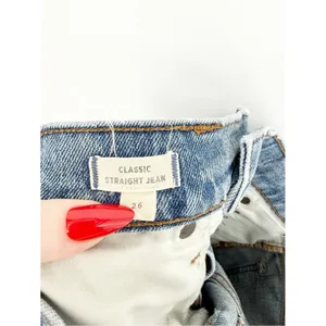 Madewell Classic Straight Leg Jeans‎ Women's 26 Blue Premium Denim thumbnail 6