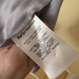 REFORMATION‎ Mickey Satin Top Lavender Size Medium thumbnail 7