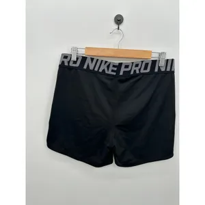 Nike Pro Dri-FIT Womens XL Black Crossover Waistband Compression Shorts Running thumbnail 2