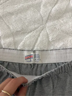 Soffe Gray Athletic Shorts with White Trim thumbnail 2