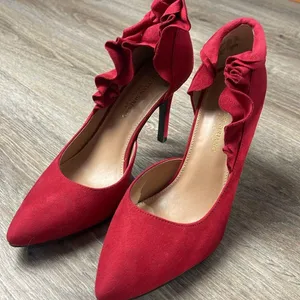 Christian Siriano Red Heels Size 8.5 thumbnail 2
