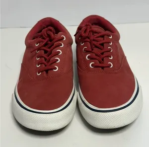 US 8 Sperry Shoes Men's Washable Red Lace Up Casual Shoes Sneakers New thumbnail 1