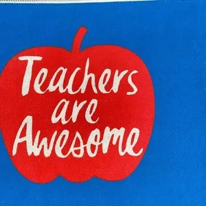 5/$30 🎈 Teachers are awesome‎ carry all pouch thumbnail 2