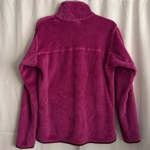 Patagonia Women's Re-Tool Snap-T Quarter Pullover‎ Fleece Berry Pink Size Large thumbnail 2