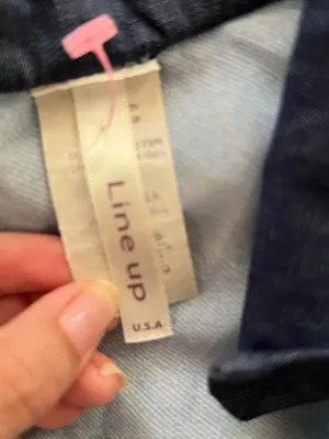 Vintage Blue tie front top. thumbnail 4