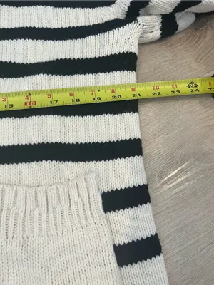 American Eagle Striped Knit Sweater button Cardigan thumbnail 7