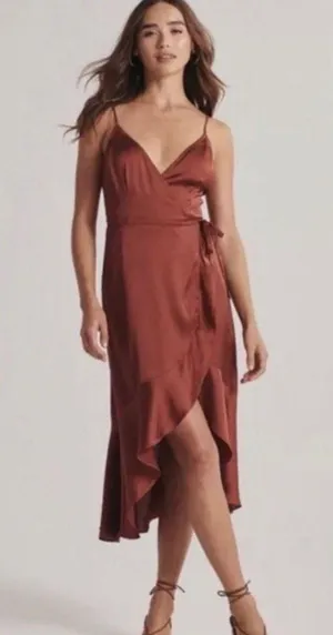 Abercrombie Satin Wrap Dress thumbnail 2