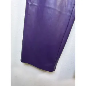 ZARA Faux Leather Pants XS whimsygoth purple hippie goth retro x small party thumbnail 4