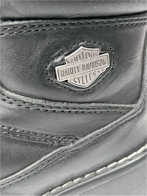 HARLEY DAVIDSON Black Moto Biker Boots Size 5 Bikercore Grunge Academia thumbnail 10