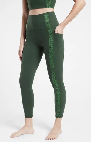 Athleta salutation stash pocket II serene 7/8 leggings thumbnail 1
