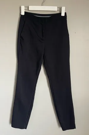 ZARA Black Straight Leg Dress Pants Sz XS thumbnail 1