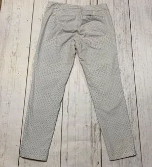Crosby. Geometric Skinny Ankle Pants Gray Size 6 thumbnail 2