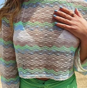 Wild Fable Target Sheer Crochet Cropped top thumbnail 1
