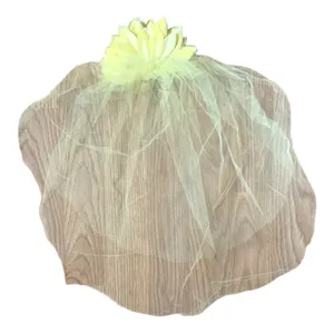 ILGWU pale yellow three piece dress 60 70 small medium lace hair pics thumbnail 5