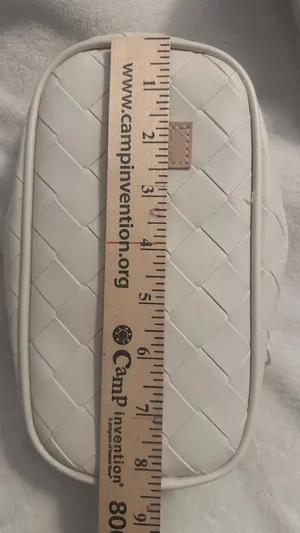 Good Fortune Woven Stationary Bag in Light Beige thumbnail 4