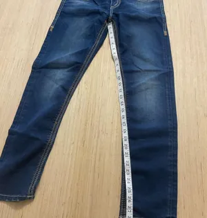 SEVEN 7 Low Rise Medium Wash Distressed Blue Denim Skinny Jeans Women's Size 28 thumbnail 5