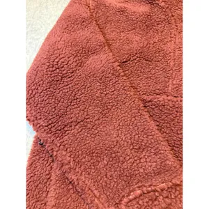 Alpine Design Womens M‎ Sherpa Fleece Pullover Quarter Snap Neck Dark Auburn NWT thumbnail 2
