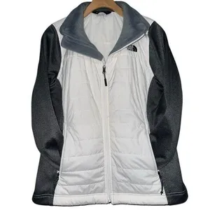 THE NORTH FACE Women's Size M White Charcoal Gray ThermoBall Activewear Jacket thumbnail 1