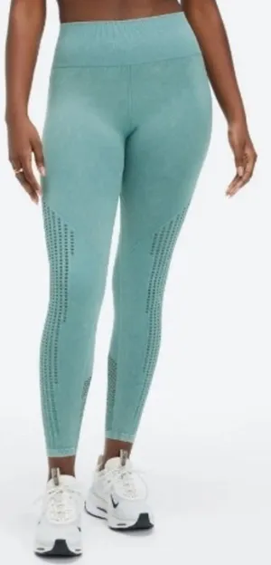 Fabletics Sync Seamless High-Waisted 7/8 Legging large washed Arctic wave green thumbnail 1