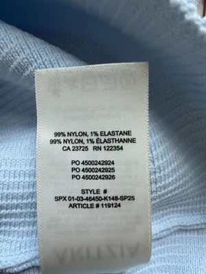 Aritzia Babaton Sculpt Knit Leading Top in Glacier Ice Blue Medium Low Back Tank thumbnail 12