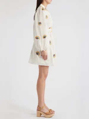 CIEBON Halliday Embroidered Long Sleeve Dress Size Small thumbnail 2