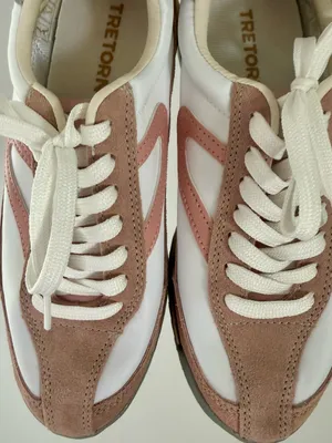 EUC Tretorn Rawlins 2.0 Blush PINK Sneakers Tennis Shoes 7 Retro thumbnail 5