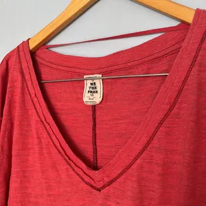 We The Free Oversized Boxy Deep V Neck Short Sleeve Relaxed T Shirt thumbnail 7