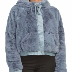 Free People Movement Blue Sherpa Jacket thumbnail 1