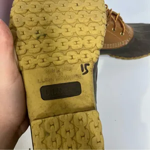 L.L. Bean “Bean Boots” tan brown‎ waterproof duck boots women’s size 9 thumbnail 5