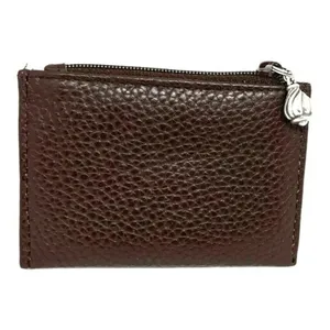 Brighton Small‎ Wallet Brown Leather ID Holder Zippered Coin Purse Heart Window‍ thumbnail 3