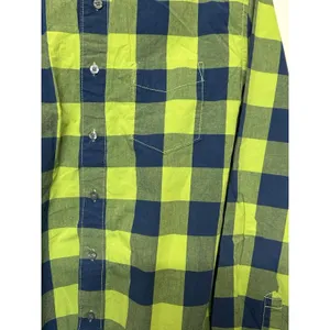 Aeropostale M Green Navy Plaid Shirt Women’s Button Down Long Sleeve Casual thumbnail 11