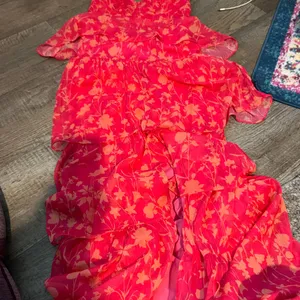 Amanda Uprichard Thaddea Maxi Dress ‎ Pink Floral Women's Dress thumbnail 7