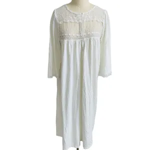 Vintage 1960s Christian Dior White Lace Nightgown Maxi Gown Small thumbnail 2