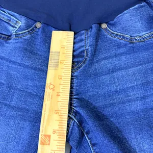 Haute Mama Maternity Skinny Jeans Womens Size S Blue Stretch Distressed Denim thumbnail 11