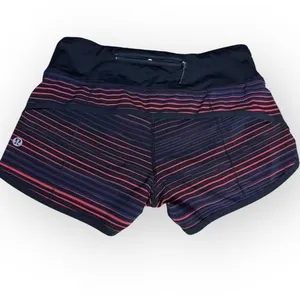 Lululemon Run: Speed Short 4-Way Stretch – Twisted Dune Alarming Black – Size 2 thumbnail 2