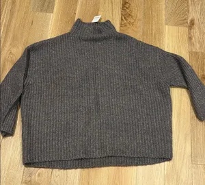 Free People oversized‎ chunky cowl neck Sweater medium thumbnail 1