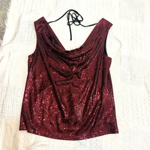 New York & Co large cowl neck low back sequin top TB2 3652 thumbnail 8