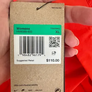 Nike Dri-fit Pants High Waist Loose Wide Leg Ripstop Red Orange Travel Women XL thumbnail 15