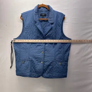 Talbots Womens Quilted Vest Size XL Teal Warm Cozy Chore Comfy‎ thumbnail 8