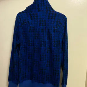 Roxy Womens Hooded Jacket L Large Royal Blue & Black Fleece Full Zip Bust 42” thumbnail 7