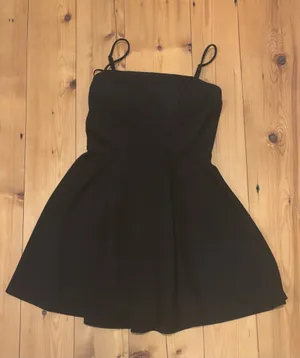 Dillard's B. Darlin Square Neck Fit & Flare Mini Dress Black thumbnail 3