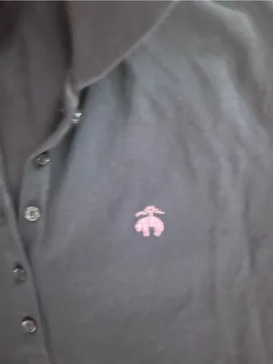 Brooks Brothers Black Polo Midi Dress with Pink Logo thumbnail 4