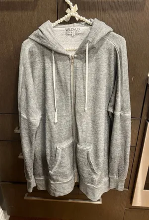 Wildfox oversized‎ soft zipup hoodie woman's small thumbnail 1