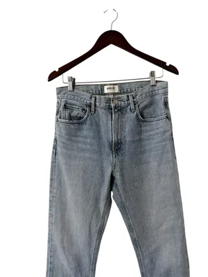 AGOLDE Cherie Straight High Rise Raw Hem Cotton Jeans thumbnail 6