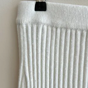 Amazon Women’s White Ribbed Sweater Midi Slit Skirt, Size Large thumbnail 9
