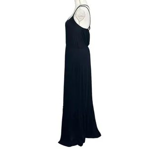 Hollister Black Sleeveless Spaghetti Straps Maxi Dress NWT thumbnail 3