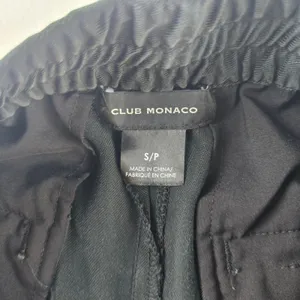 Club Monaco -1334 Signature Elasticated Wide Leg Trouser Pants Black Size‎ 4 thumbnail 4
